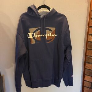 Champion Men's Navy Hoodie